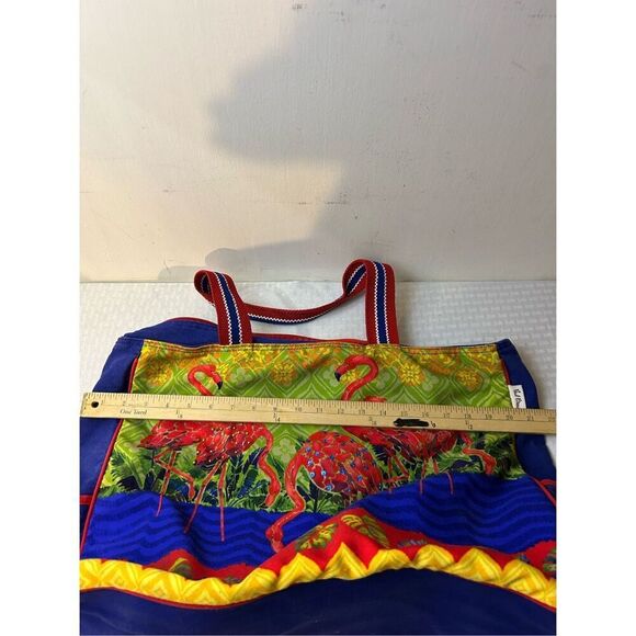 Paul Brent flamingo tote21"x15" zipper - Picture 7 of 8